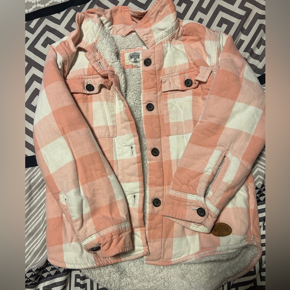 Bass Pro Shops Pink and White Jean Jacket